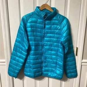 Jackson Hole Outerwear Women’s Packable Puffer Jacket  Size Large Aqua Blue